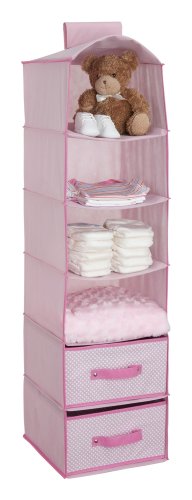 delta children 6 shelf storage with 2 drawers