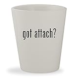 got attach? - White Ceramic 1.5oz Shot Glass