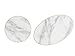 Sugar & Cloth SC5BFGSMB02 2 Piece Serving Set, Marble/Gold Trim