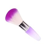 Binmer(TM)Nail Brushes Remove Dust Powder for Acrylic Nails Nail And Nail Art Dust Clean (Purple)