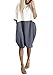 Yissang Women's Loose Patchwork Half Sleeve Casual Long T Shirt Dress with Pockets Gray Small