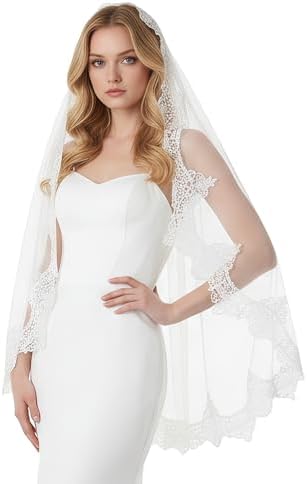 Wedding Veil Finger Tip Length NWT 39\