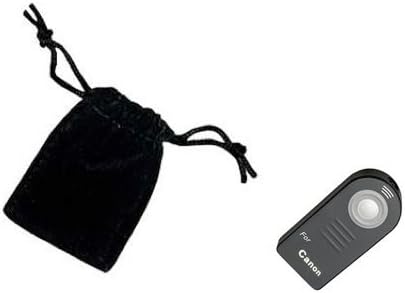 IR Wireless Remote Control for Canon DSLR 600D 1100D 5DII 550D 550D 1000D 350D 400D 450D 300D,DC 30/33/30v 50/55 10 300V 300X 100 Z155G6 G5 G3 G2 G1 S70 S60 90IS ~ Comes with Generic Nikon Wireless Remote and Velvet Carrying Pouch