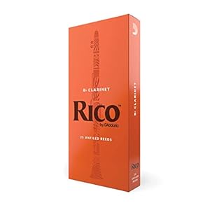 Rico Bb Clarinet Reeds, Strength 3.5, 25-pack