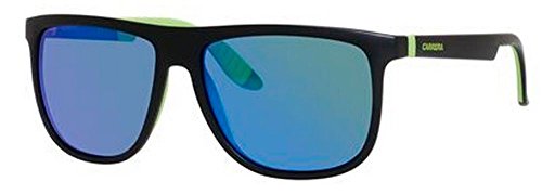 Carrera CA5003SPS Square Sunglasses,Black & Matte Green,55 mm