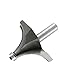 uxcell Woodworking Tool Round-Over Bit Router 3 Inch Diameter