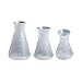 3Pcs Erlenmeyer Flask,Plastic Flask Conical Flask for Laboratory Students Educational Learning Toys(50ml+100ml+500ml)