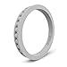 Enso Rings Column Silicone Ring Misty Grey Size: 7