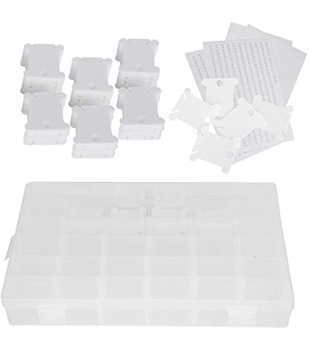 120 Bobinas De Plástico Blancas Para Organizar Hilos De Bordar ¡Evita Enredos! Perfectas Para Costura, Punto De Cruz O Manualidades