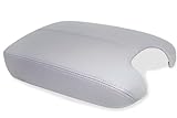 Honda Accord Synthetic Leather (Vinyl) Console Lid Armrest Cover Gray (Synthetic Part Only)
