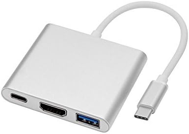 SECCO USB 3.1 Type-C to HDMI Adapter, USB-C Digital AV Multiport Adapter, USB 3.0 HUB With 1 Charging Port, for Apple The NEW Macbook, Chromebook Pixel with Aluminium Case