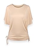 ReliBeauty Women's Flutter Sleeve Solid Tops