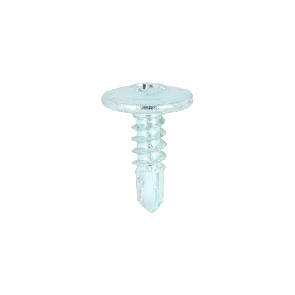 TIMCO 08916WHSD PH2 Wafer Head Metal Construction Sheet & Framing Self-Drilling Screw - 4.2 x 13.5 - Zinc - Box of 1000