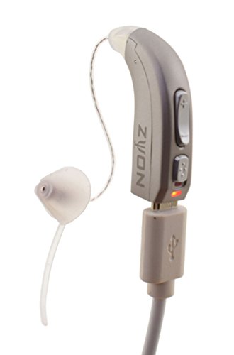 Zyon Rechargeable RIC Hearing Amplifier, Digital Wind Aid & Assist Noise Reduction, for Adults, Latest Version 2020 (Right)