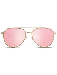 SOJOS SJ1115 - Gafas de sol con marco de metal, efecto espejo