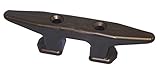 Dock Edge Open Base Dock Cleat, Black, 8-Inch