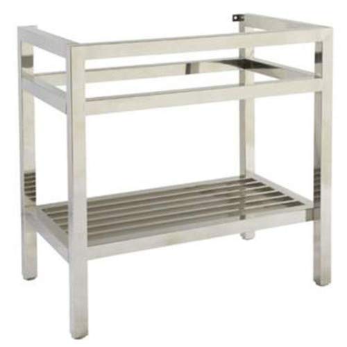 Mirabelle MIR3219RCP 32" Stainless Steel Bathroom Console Sink Base