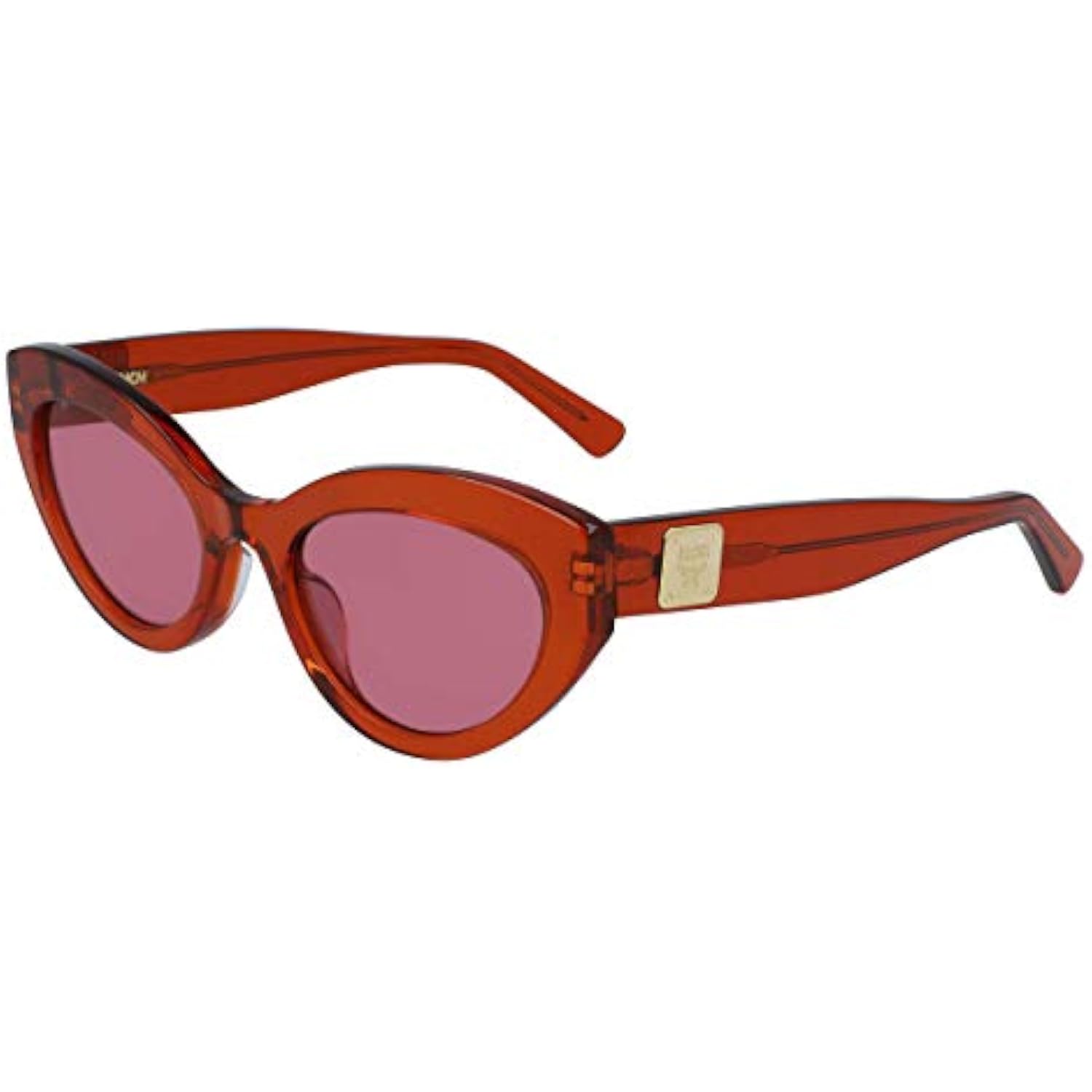 NEW MCM 684S 801 Orange Cat Eye Sunglasses with Pink Lenses 
