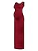 Womens Sleeveless Side Ruched Split Bodycon Maternity Maxi Dress Slim Round Neck Casual Pregnancy Tank Dress Red