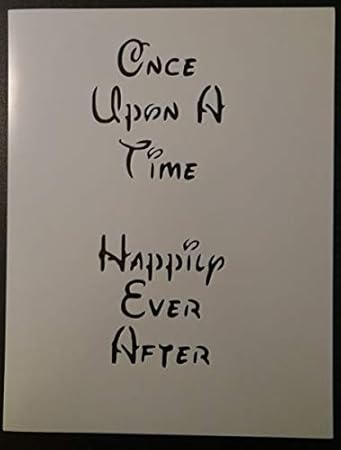 Amazon Co Jp カスタム ステンシル Once Upon A Time Happily Ever After ディズニー フォント 8 5 X 11 ホーム キッチン
