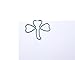 Butler in the Home Shamrock Clover Shaped Paper Clips Great for Paper Clip Collectors or Office Gift - Comes in Round Tin with Lid and Gift Box (100 Count Green)
