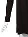 Made By Johnny MBJ WT991 Womens Round Neck Long Sleeve Pleats Detail Tunic Top XXXL Brown