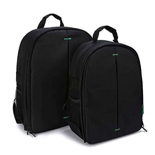 G-raphy Camera Bag Camera Backpack with Rain Cover for DSLR Cameras, Lens, Tripod and Accessories (Green, Small)