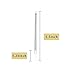 WEEPA 24 Count Birthday Candles Long Thin Cake Candles Metallic Birthday Candles in Holder for Birthday Cake Wedding Cake Silver