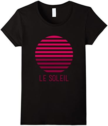 Womens Le Soleil T-shirt The Sun In French Classy Tee Large Black