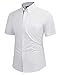 Men's Slim Business Shirts Botton Down KL-3,White,Medium