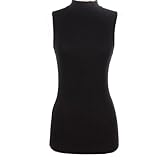 Zenana Outfitters Women's Sleeveless Mock Turtleneck Tank Top