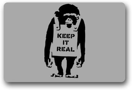 LAKESIDES SUPER SUPER STAR Custom Banksy Doormat Indoor/Outdoor Doormat 23.6 x 15.7 Inches