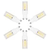 G9 LED Light Bulb 5W(40W Halogen Bulb Equivalent) 400LM G9 Bi-Pin Base, Non-dimmable AC 110-130V LED Bulbs for Home Lighting,6 Pack (Warm White)