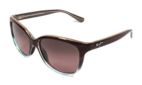 Maui Jim Women's Starfish Polarized Fashion Sunglasses, Sandstone with Blue/Maui Rose®, Medium