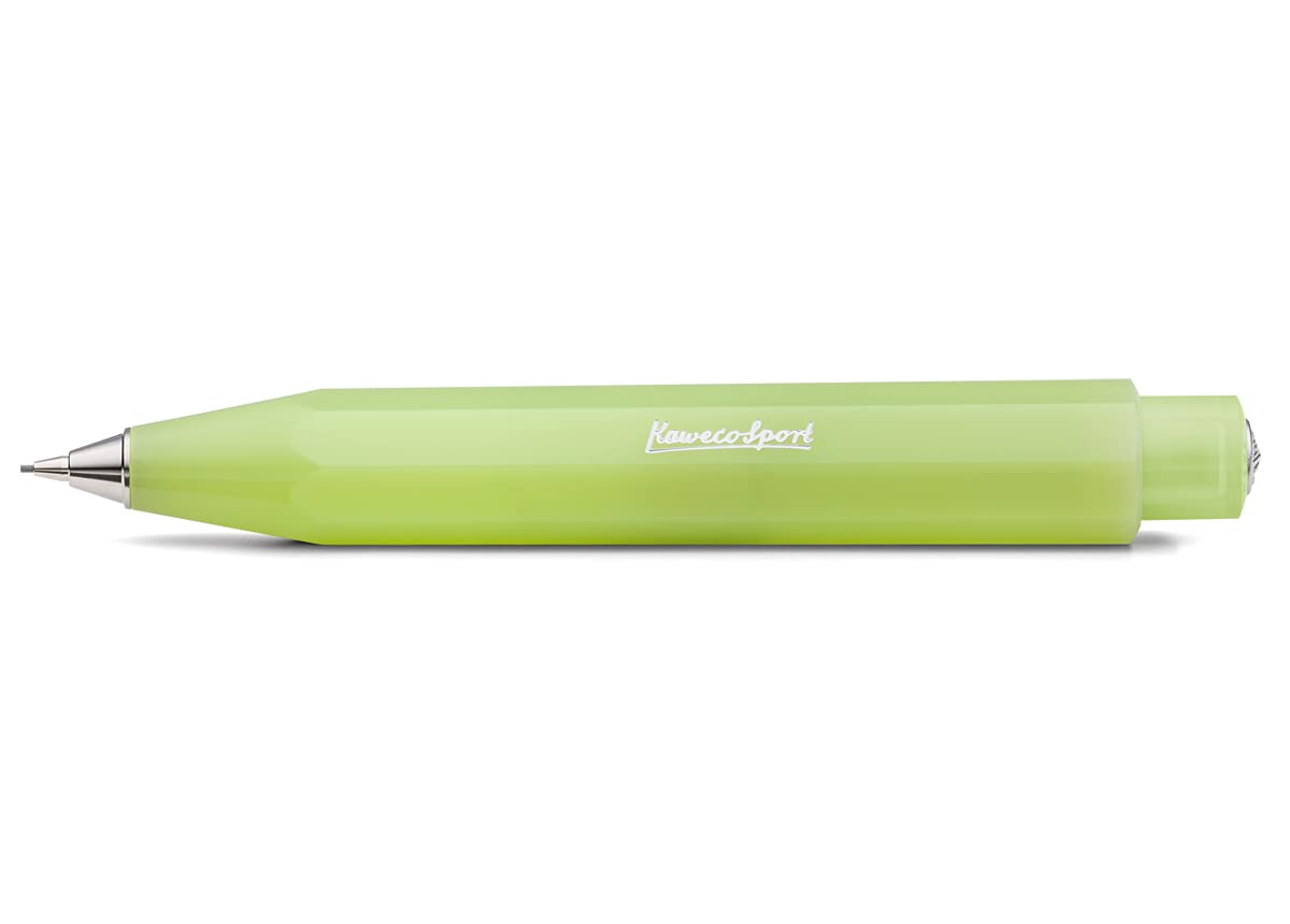 Kaweco FROSTED SPORT Mechanical Pencil Fine Lime 0.7 mm HB I Exclusive Mechanical Pencil with Lead Refill I Pencil 10.5 cm
