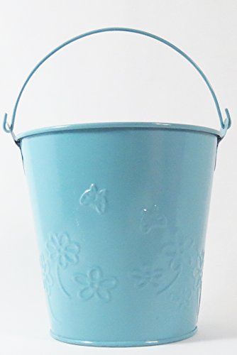 Set of 4 Painted Metal Pails - Size 5.5 inches - Thumbnail 2