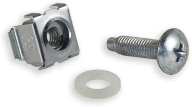 Zinc 10-32 Cage Nut & Screws w/Washers 50-Pack - USA Made