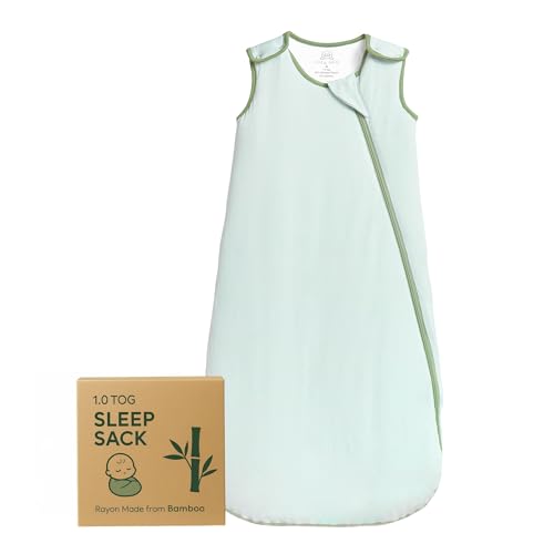 Cozy Seal Rayon Made from Bamboo Sleep Sack 1.0 TOG 18-36 Months Unisex Baby Sleeping Bag with 2-Way Zipper Breathable Wearable Blanket Baby