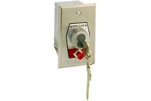 MMTC HBFS-BC Nema 1 Interior Open-Close Best Cylinder Or Equivalent Key Switch With Stop Button In Single Gang Back Box Flush Mount