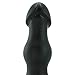 Doc Johnson Titanmen - The Rumpy - 6.5 Inch Durable Anal Plug with 6.9 Inch Girth and Phallic Tip - Flared Safety Base - Matte Finish - Butt Plug - Black