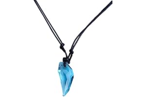 Glass Artificial Crystal Necklace Tooth Pendant Necklace Domineering Spike Necklace Adjustable Couple NecklaceNice and Deft