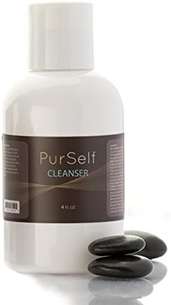 PurSelf Facial Cleanser Gel, Non Irritating, Non Foaming, Vitamin Enriched, Organic Aloe and Green Tea Enhanced, Homeopathic Nutrients, for Men and Women, 4 oz size, Made in USA