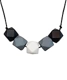 Silicone Baby Teether Necklace for Moms - Non-toxic, BPA-Free, Stylish, Trendy, Great For Soothing Teething Babies, Great Gift For Other Moms - Teether Necklace