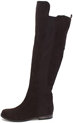 Shoedazzle Womens Azedeh Almond Toe Over Knee Fashion Boots, Black, Size 7.0