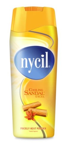 Nycil Cooling Sandal Excel Prickly Heat Powder Soothing & Cooling Talc 150g