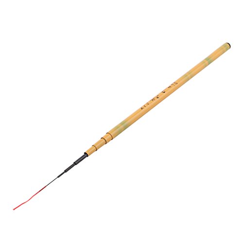 uxcell Traveling 9 Sections Telescopic Pole Fishing Fisherman Tool Rod 2.5M Orange (Best Spey Rod For The Money)