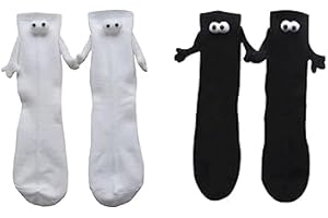 Takeberny Hand in Hand Socks Magnetic Holding Hands Socks, Hand Hold Magnetic Couple Holding Hand Socks, Holding Hands Sock