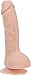 pure love Smooth Silicone Dildo with Suction Cup, Adult Sex Toy, X-Large, Beige, 7.5