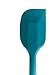 StarPack Basics Silicone Spatula Set of 2 (1 Small, 1 Large), High Heat Resistant to 480°F, Hygienic One Piece Design, Non Stick Rubber Cooking Utensil Set (Teal Blue)