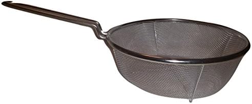 The Platinum Chef Best Food Strainer Colander With Polished Stainless Steel Mesh and Easy Grip Handles Is Rust Resistant With Easy Cleanup And Is The #1 Kitchen Utensil To Have.